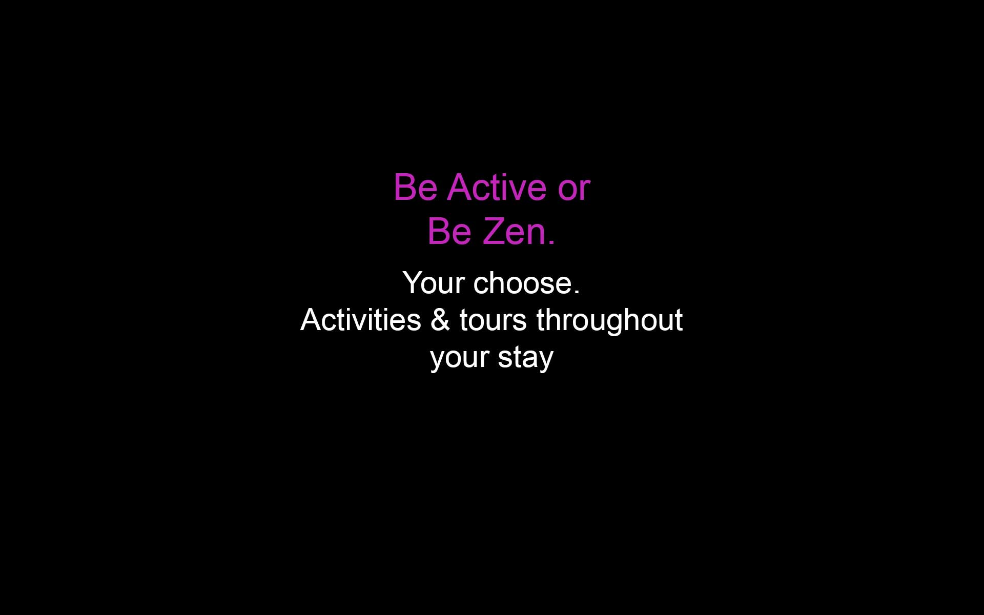 Be Active